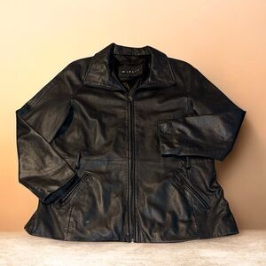 Winlit Women's Black Leather Jacket size XL , xl ,